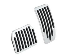 PETCHOR Model 3 Model Y Performance Pedal Pads Foot Pedal Pads Set, Performance Aluminum Pedal Covers Accessories Compatible with Tesla Model 3 Model Y,Silver