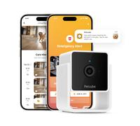 Petcube Cam Pet Monitoring Camera with Built-in Vet Chat for Cats & Dogs, Security Camera with 1080p HD Video, Night Vision, Two-Way Audio, Magnet Mounting for Entire Home Surveillance