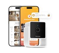 Petcube Cam Wi-Fi Pet and Security Camera with Phone App, Cats and Dogs Monitor with 2-way Audio and 1080p HD Video, Night Vision, and AI Alerts