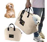 PETCUTE 3-in-1 Pet Carrier,Breathable Dog Carrier Handbag with Safety Strap,Portable Cat Tote Bag Carrier,Small Dog Car Seat,Lightweight Travel Bag for Puppies and Kittens