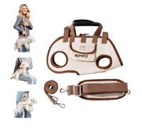 PETCUTE 4-in-1 Pet Backpack for Small Dogs,Breathable Dog Carrier with Comfortable Handle,Multifunctional Puppy Harness,Adjustable Hands-Free Travel Carrier for Small Medium Dogs