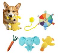 PETCUTE 6 Pack Dog Chew Toys, Indestructible Squeaky Toys for Dogs,Durable Interactive Puppy Teething Toys for Small Medium Dogs, Reduce Boredom & Separation Anxiety
