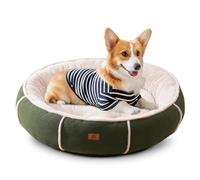 PETCUTE Calming Cat Bed,Soft Plush Kitten Bed, Washable Anti Anxiety Dog Bed,Pet Bed for Indoor Cats Small Dog, Soft Warm Donut Cat Sleeping Bag with Anti-Slip Bottom