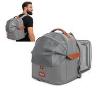PETCUTE Cat Backpack Expandable, Breathable Mesh Pet Carrier Backpack for Small Dogs Cats Rabbits, Portable Foldable Dog Rucksack with Removable Mat,Inner Safety Hook for Travel Hiking Camping