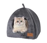 PETCUTE Cat Bed For Indoor Cats,Breathable Pet Dog Cave Bed, Pet Tent Cave Igloo Bed For Cats/Small Dogs with Anti-Slip & Water-Resistant Bottom,Cat Bed House With Removable Washable Cushion