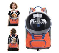 PETCUTE Cat Carrier Backpack, Pet Carrier Backpack Front Pack for Small Medium Cat Puppy,Dog Backpacks Space Capsule,Pet Carriers for Travel Hiking Walking Camping