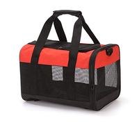 PETCUTE Cat Carrier Bag,Dog Carrier Pet Carrier Handbag,Portable Pet Travel Bag for Medium Cats and Puppy,Breathable Mesh Fabric,Removable Washable Mat,Foldable Puppy Cat Carrier Up to 15lbs