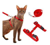 PETCUTE Cat Harness and Lead Adjustable Cat Harness and Leash set 2 Pieces kitten collar