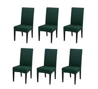 PETCUTE Chair Covers Dining Room Chair Seat Covers Stretch Chair Slipcovers Elastic Chairs Decorative Cover Chair Protector Universal for Wedding Home Hotel Banquet Set of 2/4/6
