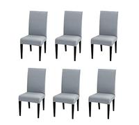 PETCUTE Chair Covers Dining Room Chair Seat Covers Stretch Chair Slipcovers Elastic Chairs Decorative Cover Chair Protector Universal for Wedding Home Hotel Banquet Set of 2/4/6