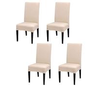 PETCUTE Chair Covers Dining Room Chair Seat Covers Stretch Chair Slipcovers Elastic Chairs Decorative Cover Chair Protector Universal for Wedding Home Hotel Banquet Set of 2/4/6