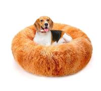 PETCUTE Dog Bed Cat Bed for Indoor Cats Washable Plush Donut Pet Bed Soft Calming Cuddler Kennel Small Medium Large