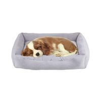 PETCUTE Dog Bed Large,Machine Washable, Super Soft PP Cotton Orthopedic Cat Bed,Rectangle Breathable Pet Sofa Bed with Anti-Slip Bottom,Removable Cushion,Pet Bed for Cats Small Dogs,Pet Basket