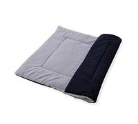 PETCUTE Dog Bed Mat,Fluffy Fleece Pet Blankets,Soft Warm Dog Crate Mat,Washable Puppy Bed Mat,Reversible Dog Bed Mattress Cat Cushion Pet Bed Mat for Small Pet Puppy Kitten,L 95x75x5cm Dark Blue