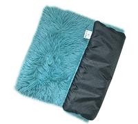 PETCUTE Dog Beds,Long Plush Dog Crate Bed,Washable Cat Cushion Bed Sleeping Bed Orthopedic Relief and Improved Sleep,Anti-Slip Bottom,Soft Dog Beds for Small Medium Dogs and Cats