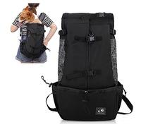 PETCUTE Dog Cat Carrier Backpack dog travel bag backpack for Puppy cat Breathable pet carrier bag with Adjustable bag mouth waterproof backpack for pet Up to 10KG