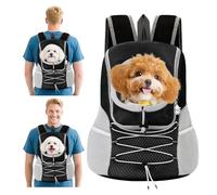 PETCUTE Dog Cat Carrier Backpack for Small/Medium Pets,Head Out Breathable Backpack for Small Dogs Cats Puppy,Adjustable Pet Carrier Bag with Removable Pad,Airline Approved,for Outdoor Travel M