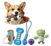 PETCUTE Dog Chew Toys for Aggressive Chewers, 6 pack Interactive Rope Toys for Dogs, Washable,Teething Toy for Puppies, Small and Medium Dogs,Dog Toy Gift Set for Exercise & Fun