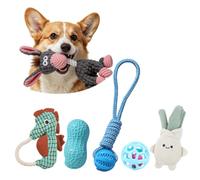 PETCUTE Dog Chew Toys for Aggressive Chewers, 6 pack Interactive Rope Toys for Dogs, Washable,Teething Toy for Puppies, Small and Medium Dogs,Dog Toy Gift Set for Exercise & Fun