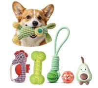 PETCUTE Dog Chew Toys for Aggressive Chewers, 6 pack Interactive Rope Toys for Dogs, Washable,Teething Toy for Puppies, Small and Medium Dogs,Dog Toy Gift Set for Exercise & Fun
