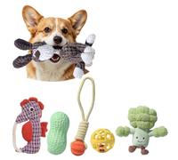 PETCUTE Dog Chew Toys for Aggressive Chewers, 6 pack Interactive Rope Toys for Dogs, Washable,Teething Toy for Puppies, Small and Medium Dogs,Dog Toy Gift Set for Exercise & Fun