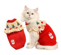 PETCUTE Dog Christmas Jumper, Turtleneck Puppy Jumper for Small Medium Large Dogs,Winter Cat Xmas Sweater, Dog Sweaters for Christmas New Year Outfit,M