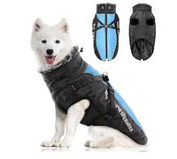 PETCUTE Dog Coat Waterproof with Harness,Adjustable Dog Coats with Reflective Strap,Small Pet Jackets with Harness and Zipper for Small Medium Large Dogs,4XL