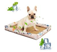 PETCUTE Dog Cooling Mat,Pet Self Cooling Pad, Non-Toxic Pet Cool Bed for Dogs and Cats with Non-slip Bottom, Anti-Scratch Animals Sleeping Mattress,Heat Relief Mat in Hot Summer,L