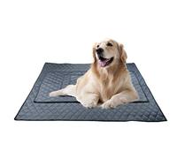 PETCUTE Dog Cooling Mat Self Cooling Mat Ice Silk Mat Keep Pets Cool Summer Pet cooling Pad 2 pieces