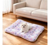 PETCUTE Dog Crate Bed Mattress, Fleece Pet Cushion Bed Mat,Dual Purpose,Soft Premium Plush Cat Cushion Pad for Small Dog Cat Puppy,Machine Washable,for All Seasons,2XL