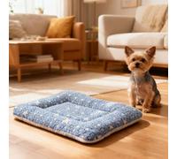 PETCUTE Dog Crate Bed Mattress, Fleece Pet Cushion Bed Mat,Dual Purpose,Soft Premium Plush Cat Cushion Pad for Small Dog Cat Puppy,Machine Washable,for All Seasons,3XL
