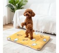 PETCUTE Dog Crate Bed Mattress, Fleece Pet Cushion Bed Mat,Dual Purpose,Soft Premium Plush Cat Cushion Pad for Small Dog Cat Puppy,Machine Washable,for All Seasons,XL