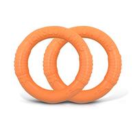 PETCUTE Dog fitness ring dog frisbee ring Throw and Fetch Dog Toy hoops dog throw toys for large dogs 2 Pieces