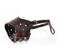 PETCUTE Dog muzzle Anti bite Leather Dog Muzzles prevent biting barking chewing adjustable pet muzzle Soft