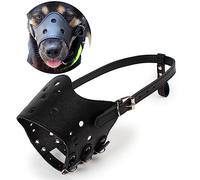 PETCUTE Dog muzzle Anti-biting Leather Dog Muzzle Breathable Muzzle for Dog dog muzzle to prevent barking