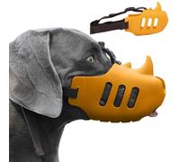 PETCUTE Dog Muzzle for Small/Medium/Large Dogs, Soft Silicone Dog Mouth Covers to Prevent Biting and Barking, Breathable Basket Muzzle for Corgi, Border Collie, Belgian Malinois and Alaskan Dogs