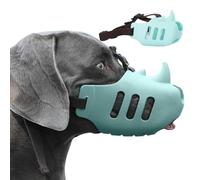 PETCUTE Dog Muzzle for Small/Medium/Large Dogs, Soft Silicone Dog Mouth Covers to Prevent Biting and Barking, Breathable Basket Muzzle for Corgi, Border Collie, Belgian Malinois and Alaskan Dogs