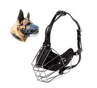 PETCUTE Dog Muzzle metal dog muzzle for biting adjustable dog mouth guard for Large Medium Small Dog L