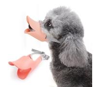 PETCUTE Dog Muzzle, Soft Duck Silicone Dog Mouth Cover with Adjustable Strap for Small Medium Dogs,Cute Duck Mouth Covers,Best to Prevent Barking, Biting and Chewing,Behavioral Training
