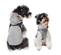 PETCUTE Dog Raincoat with Harness,Ultra-Light Breathable Pet Waterproof Coat Rain Jacket for Dogs with Hood,Adjustable Dog Raincoat Jacket with Reflective Strip for Small Medium Large Dogs