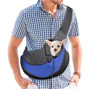 PETCUTE Dog Sling Carrier Pet Sling Carrier for small Dogs travel bag Mesh Shoulder Carry Bag Hands-Free pet Travel Bag