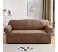 PETCUTE Elastic sofa covers 2 Seater sofa slipcovers velvet thick couch cover sofa covers Camel