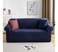 PETCUTE Elastic sofa covers 3 Seater sofa slipcovers velvet thick sofa covers Navy