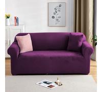 PETCUTE Elastic sofa covers 3 Seater sofa slipcovers velvet thick sofa covers Purple