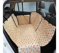 PETCUTE Luxury Dog Car Seat Cover Pets Hammock Cover Cat Waterproof Durable Backseat Double Cover with Side Flaps Beige