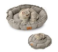 PETCUTE Orthopaedic Dog Bed Large,Donut Shape Cat Bed for Indoor Cats,Machine Washable,Super Soft Pet Sleeping Bed,Warm Puppy Bed,Durable Dog Sofa Bed for Small Dogs/Cats,Two Ways to Use