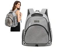 PETCUTE Pet Backpack Carrier for Small Dogs and Cats Fit Up to 7kg,Small Dog Backpack with Built-in Safety Leash,Full Ventilated & Foldable Pet Carrier,Perfect for Outdoor Adventures and Vet Visits