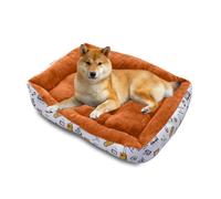 PETCUTE Plush Pet Bed for Cats Small Dogs,Dog Bed,Machine Washable, Super Soft PP Cotton Orthopedic Cat Bed,Non-slip Waterproof Bottom Sofa Bed for Small Medium Dogs or Cats