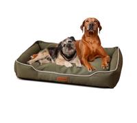 PETCUTE Rectangle Dog Bed,Waterproof Raised Dog Bed with Non-Slip Bottom,Eases Pet Arthritis & Hip Dysplasia Pain,Washable Pet Bed with Easy Pet Hair Removal, Suitable for Small,Medium,Large Dogs