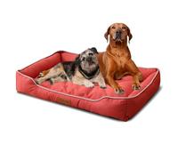 PETCUTE Rectangle Dog Bed,Waterproof Raised Dog Bed with Non-Slip Bottom,Eases Pet Arthritis & Hip Dysplasia Pain,Washable Pet Bed with Easy Pet Hair Removal, Suitable for Small,Medium,Large Dogs